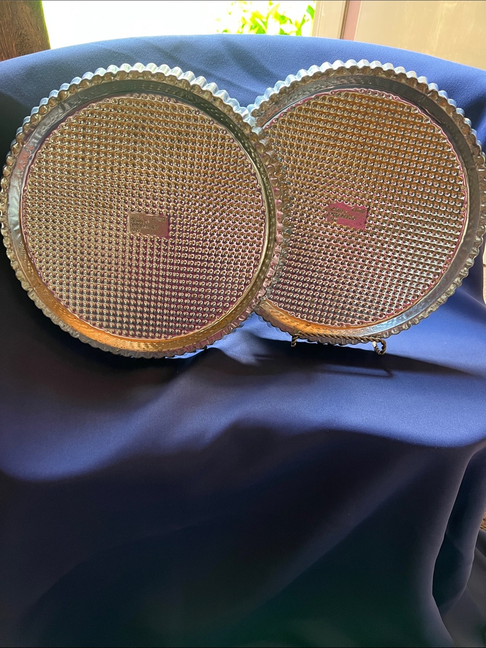 PAMPERED CHEF STAINLESS STEEL FLAN PANS
